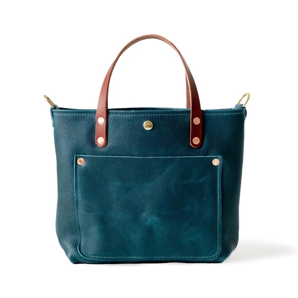 Kmm & Co. Handbags - Dark Teal Bulldog Mini Travel Tote by KMM